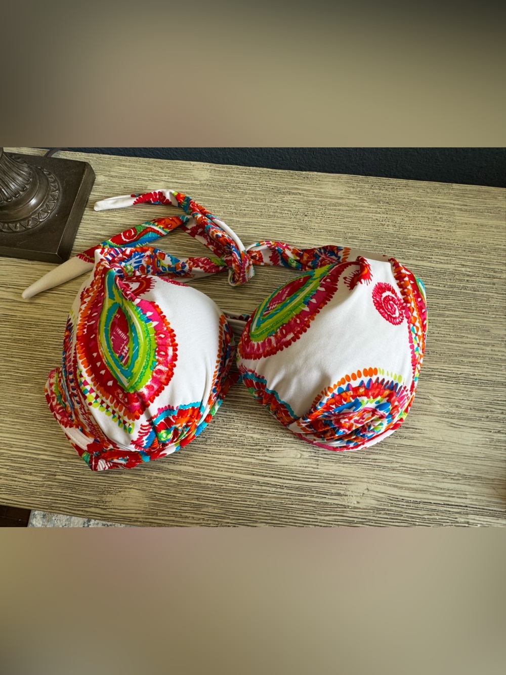 VENUS White Bikini with Multicolor Swirl Print - Picture 2 of 7